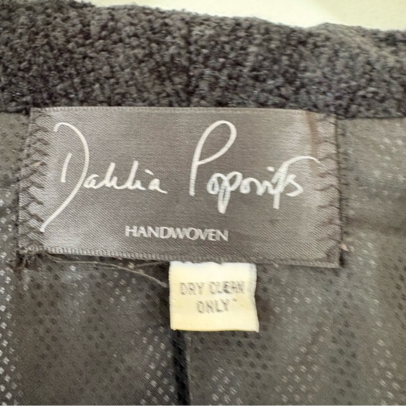 Dahlia Popovits Green Professional Artsy Tailored Blazer Jacket Women Size XL - Picture 13 of 16